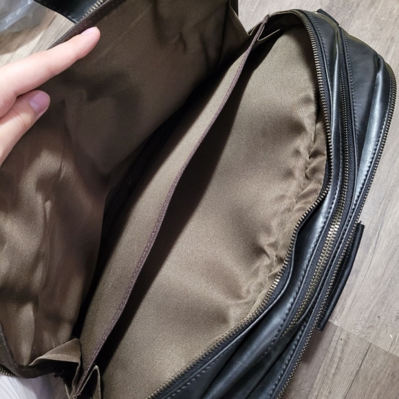 PU Leather Briefcase for Men Computer Bag Laptop Bag Waterproof Retro Business T - Picture 6 of 7